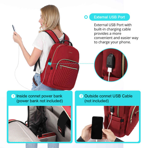 Laptop Backpack with USB Charging - YouTube